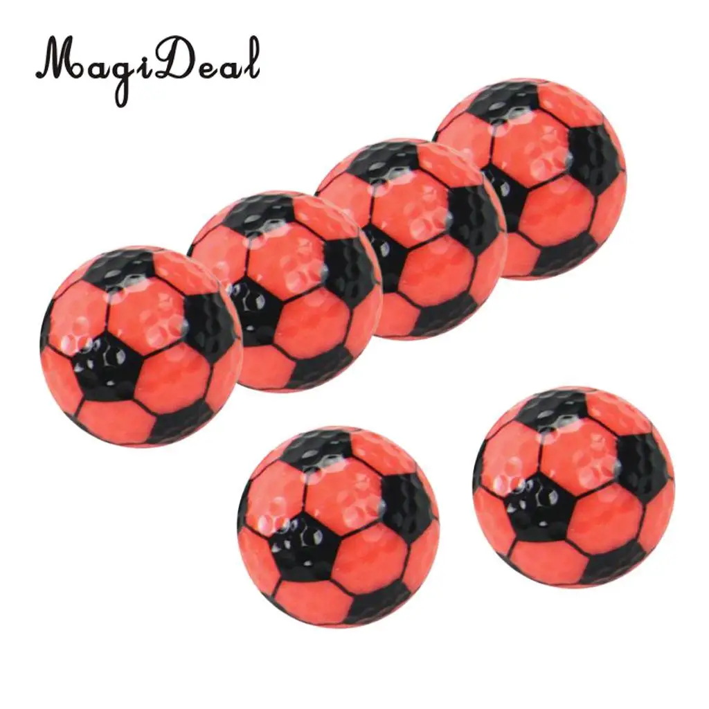 MagiDeal Set 6 Golf Ball Training Practice Balls for Children Adult Beginners Home Garden Travel Indoor Outdoor Sports Gift