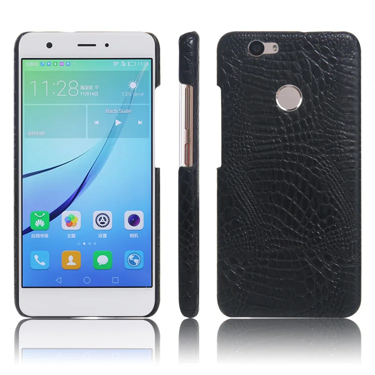 

For Huawei nova phone case luxury crocodile skin PU leather protective case cover for Huawei nova 5.0
