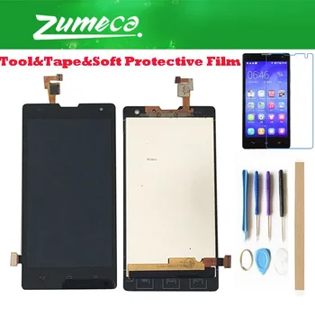 

For Huawei G740 H30-U10 H30-T10 H30-T00 H30-L01 Huawei Honor 3C LCD Display Screen+Touch Screen Digitizer Black Color With Kits