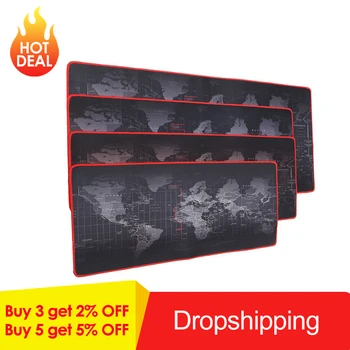 

4 Model Sizes Large Mouse Pad Old World Map Gaming Mousepad Anti-slip Natural Rubber Gaming Mouse Mat for LOL PUBG Games newst