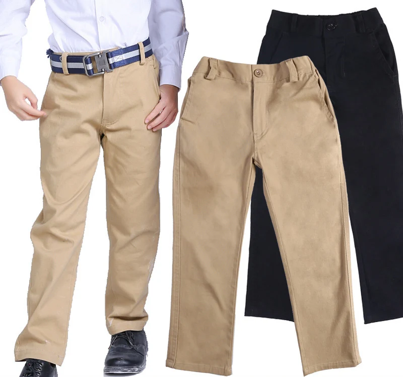Детские однотонные повседневные брюки модель L345 на весну и осень 2020|pants teen|girls casual