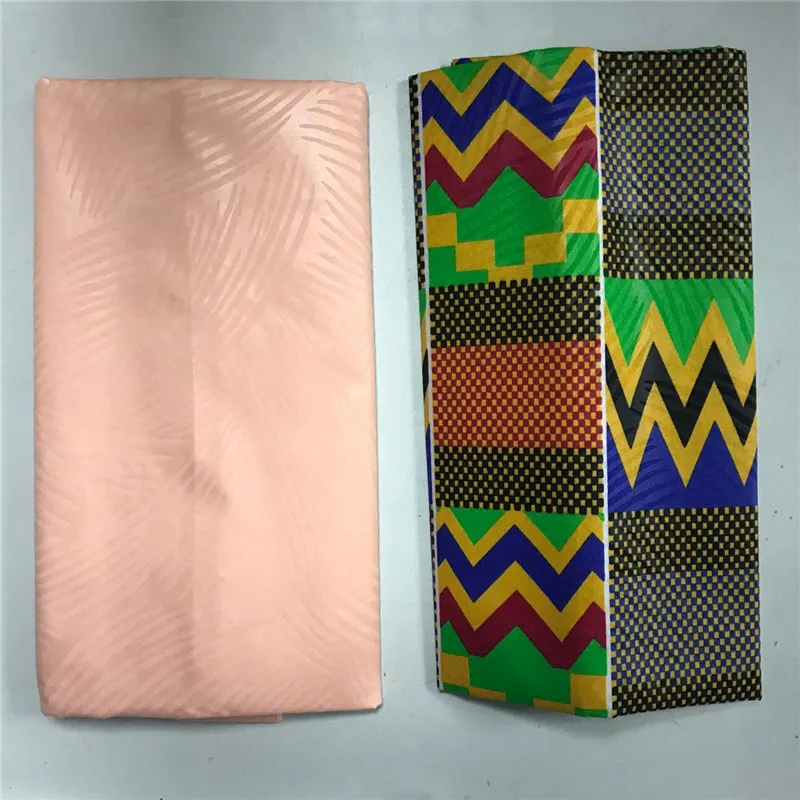 Стиль Анкара Кенте воск ткань 4 ярдов Воск модный Африканский узор «Кенте» восковые принты ткань воск полиэстер восковая ткань - Цвет: 8