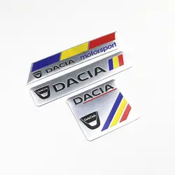3 шт. украшения автомобиля наклейки логотип 3D алюминиевая эмблема значок наклейка для dacia lodgy 2 Mcv Sandero Duster Logan Sandero