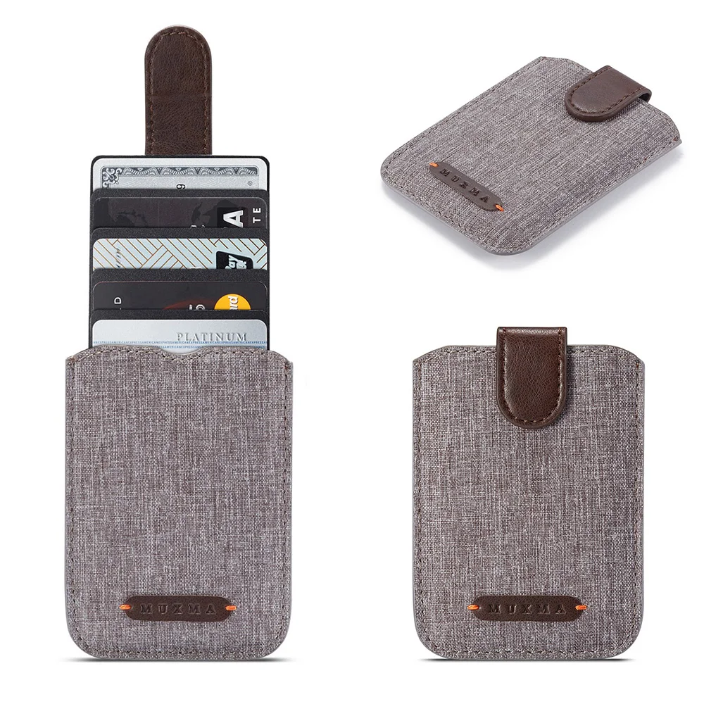 Canvas Leather Wallet 5 Cards Slot Back Sticker For iPhone 13 12 11 Pro Max XR XS Credit Card Holder For Samsung S22 S21 Xiaomi iphone 13 pro max case clear