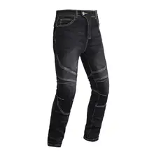 Motocentric Motorcycle Mens Jeans Off-road Windproof Trousers Motorbike Outdoor Men Jeans Racing Knee protect pads pants Black