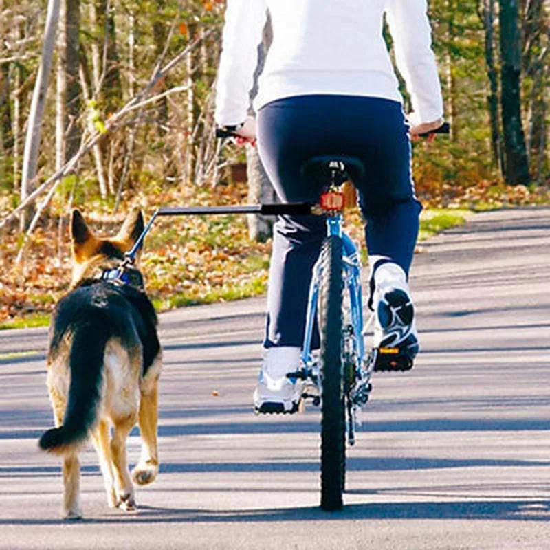 Nylon elastic Dog Bicycle Traction Belt Rope Dog Leash Bike Attachment Pet Walk Run Jogging Distance Keeper Hand Free Pets Leash6