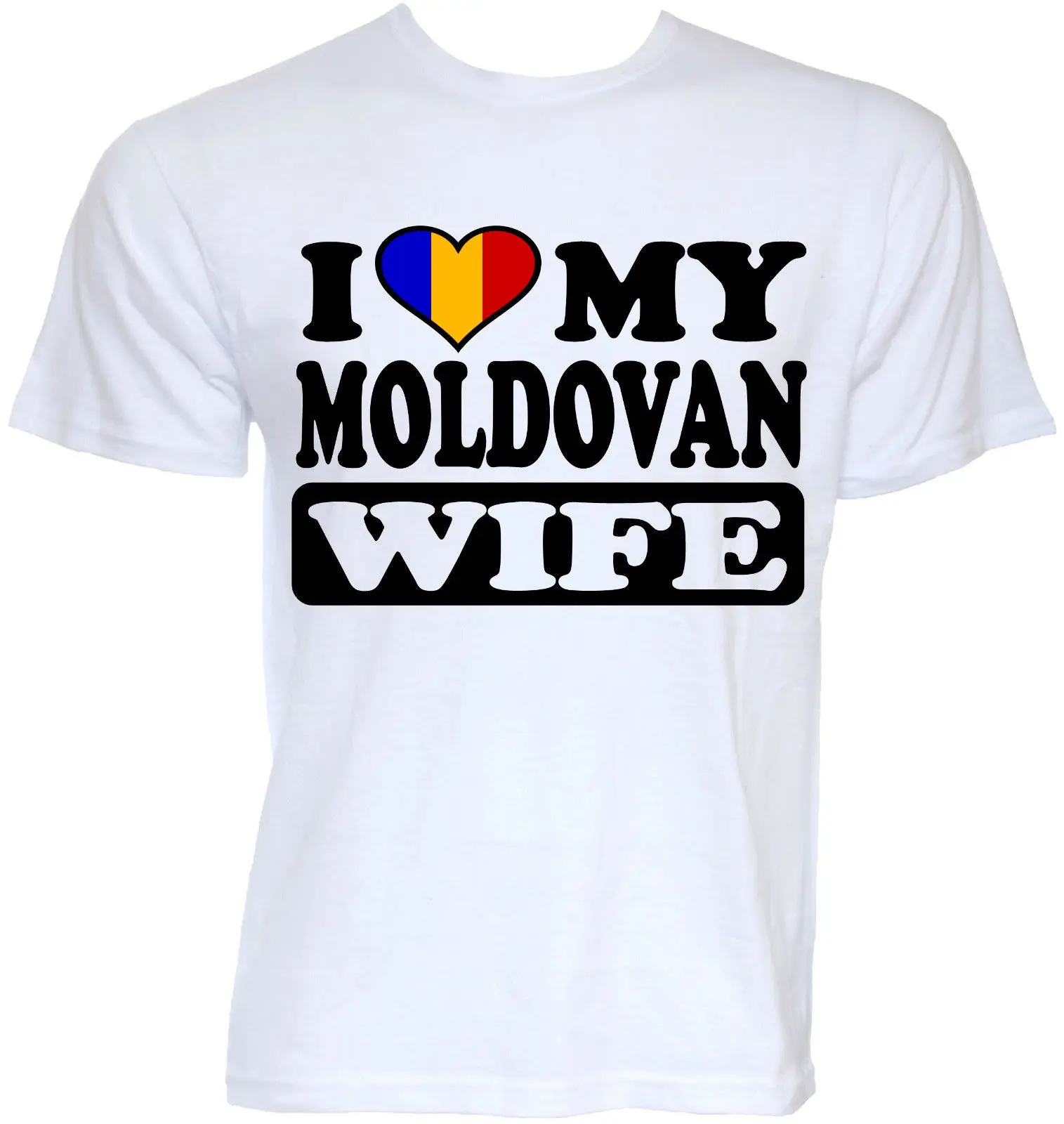 #*Cheap MENS FUNNY COOL NOVELTY MOLDOVAN WIFE MOLDOVA FLAG JOKE SLOGAN T SHIRTS GIFTS Kawaii Tricolor 2018 Summer T Shirts For Men