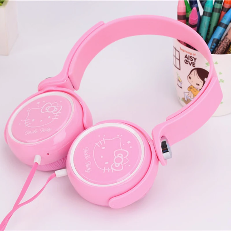 Новая мультяшная гарнитура hello kitty наушники на мобильный телефон MP3/MP4/компьютер