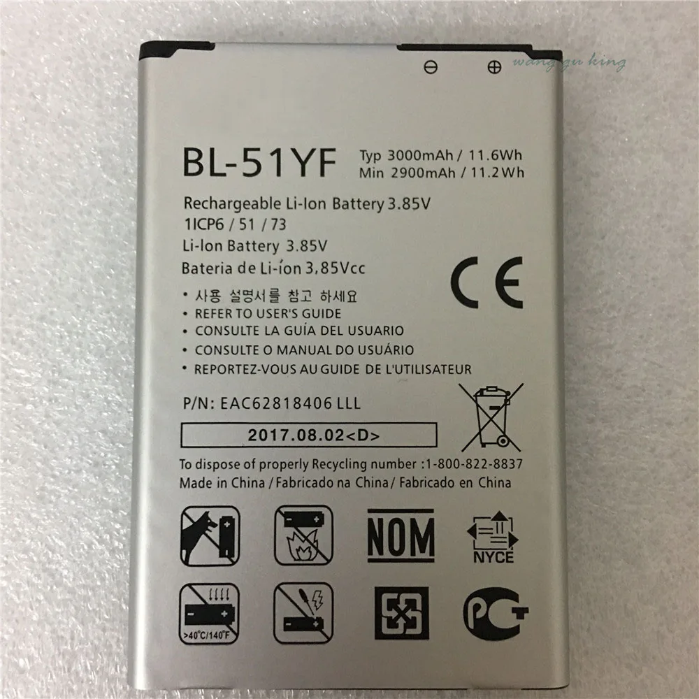 100% Оригинальный BL-51YF аккумулятор для мобильного телефона LG G4 H815 H818 H810 VS999 F500