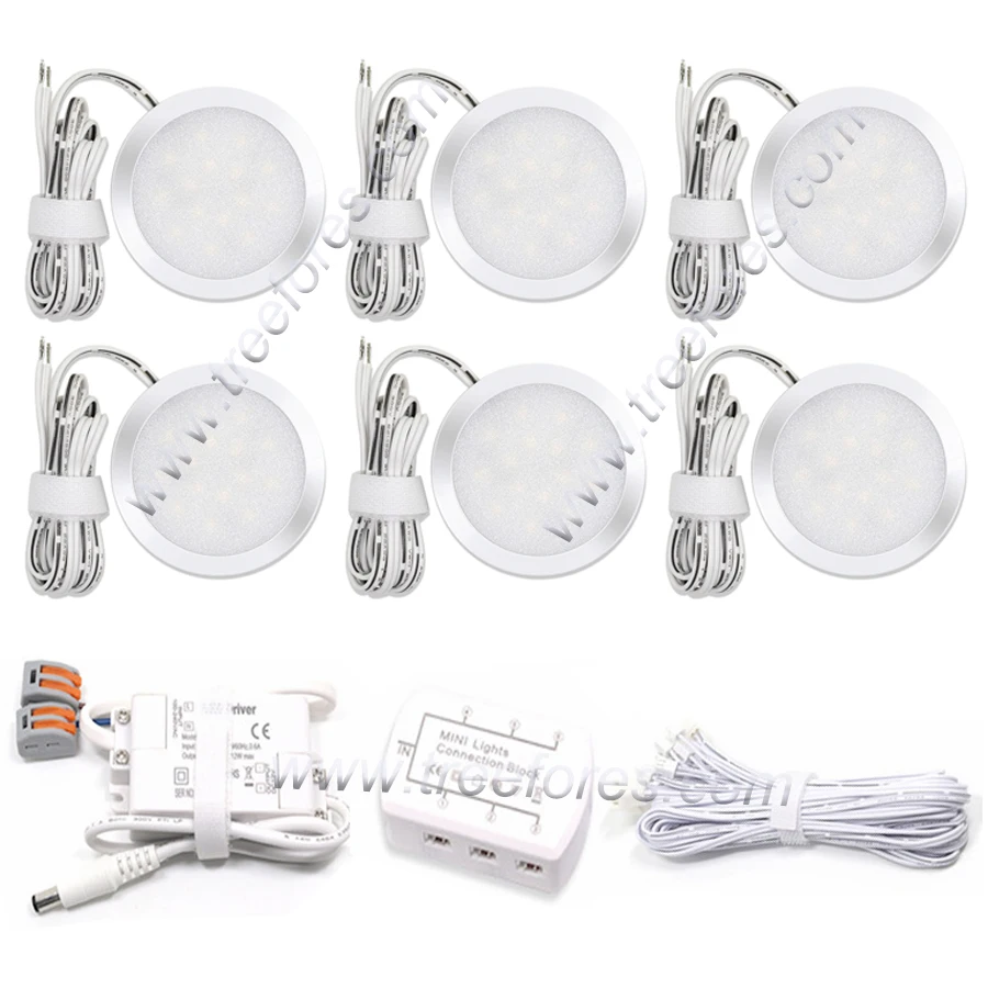

3W DC 12V Led Ceiling Light Cabinet Kitchen Dining Lighting Spot Lamp Wall Spotlight for Deck with Power Supply and Connector