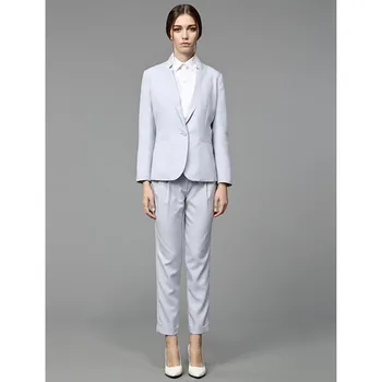 

Women's suit new ladies suit two-piece suit (jacket + pants) ladies fashion slim solid color suit support custom