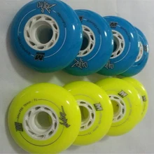 Japy Skate Powerslide EVO Matter колеса желтый 72 76 мм F1/желтый 80 мм синий F0 слалом тормозной ролик катание шины SEBA IGOR