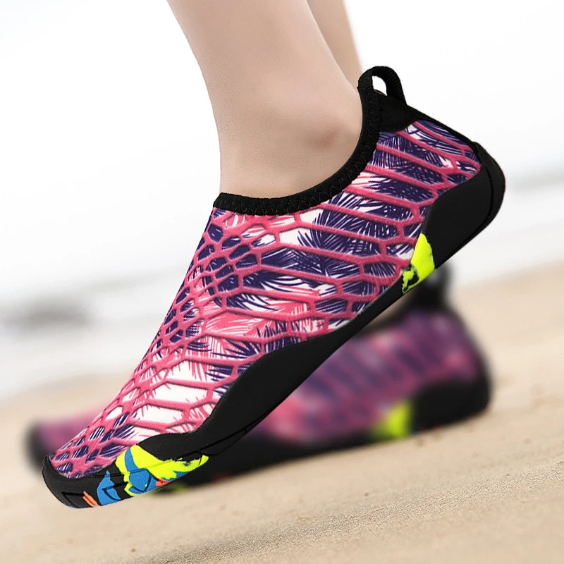 Beach Swimming Shoes Men And Women Rubber Soft Bottom Cotton Wading Lovers Movement Yoga Multipurpose Shoes