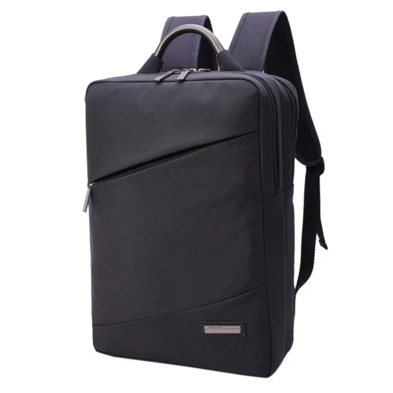 Открытый ударопрочный холщовый рюкзак для ноутбука путешествия город ходьба Спорт двойной доступ пакет с легкой утяжеленной ручкой - Цвет: B