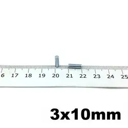 Неодимовые постоянные магниты NdFeB микро прецизионный магнит цилиндрический диаметр. 3x10 мм Сенсор мини магниты 100 шт