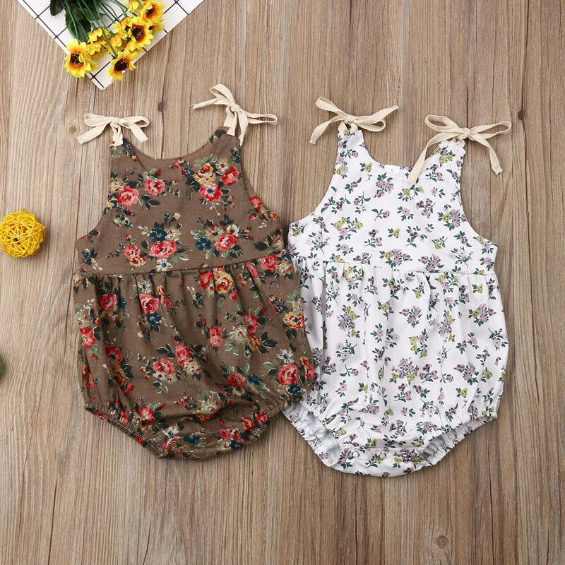 Baby//Infant//Toddler Cute Flower Sleeveless Breathable Pure Color Baby Girls Dress