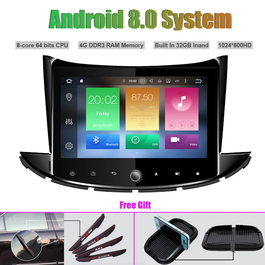 Octa Core Android 8 0 CAR Multi Media Player for CHEVROLET TRAX 2017