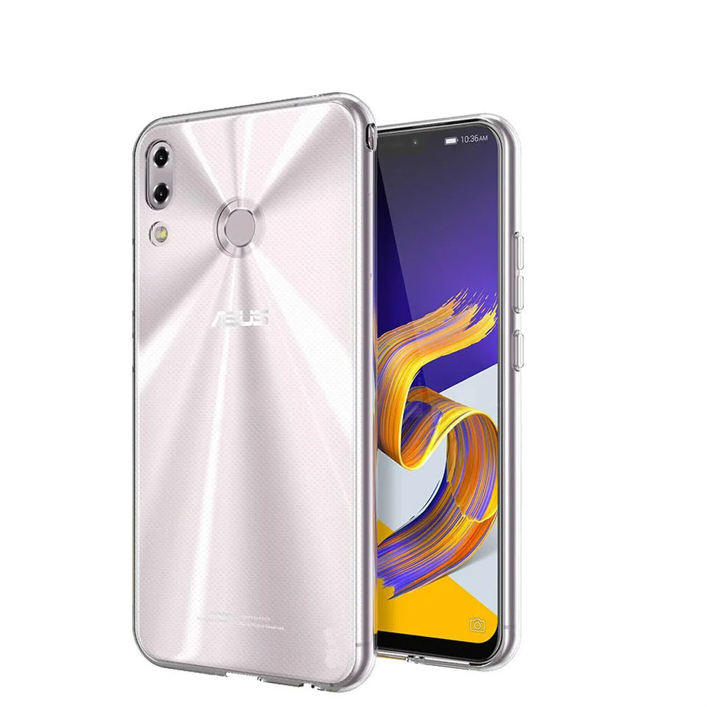 

For Asus Zenfone 5z ZS620KL Transparent Case Soft TPU Silicone Back Cover Case Shockproof Back Cover Cases for asus