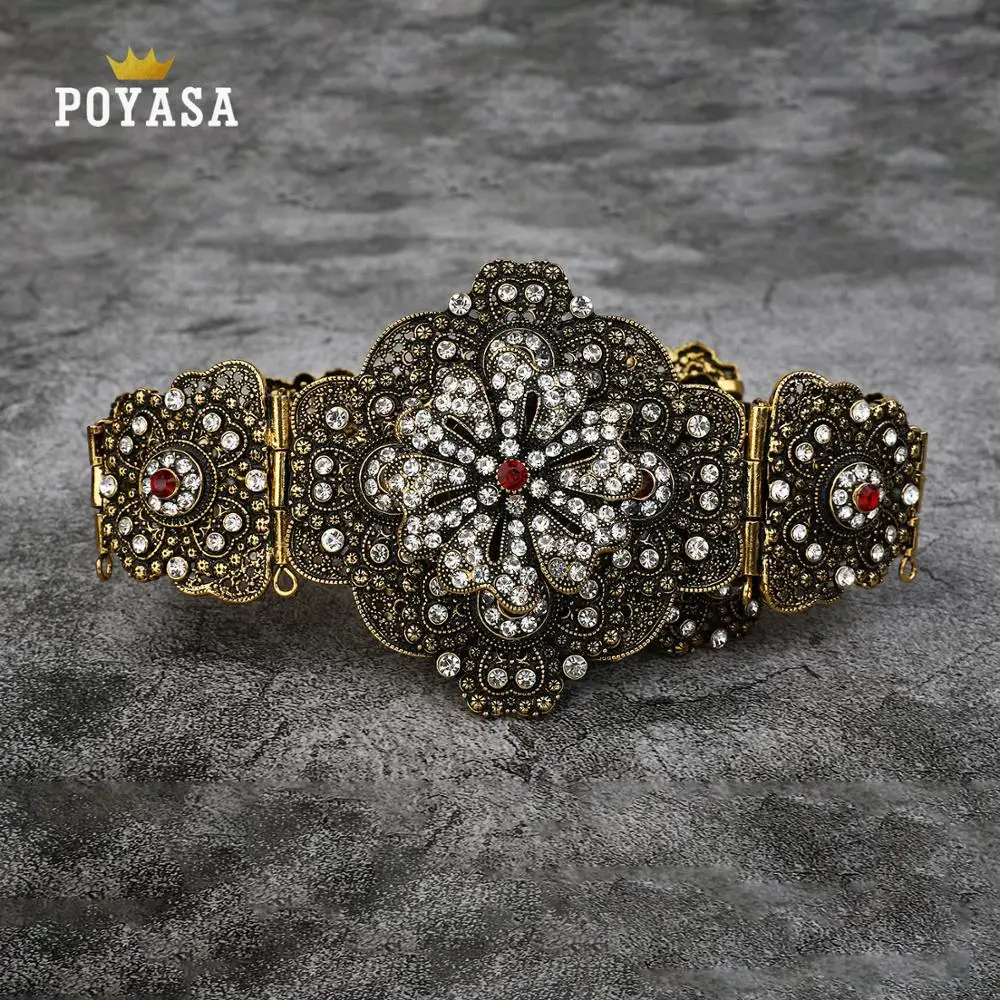 

Luxury Gun metal color women belt chain metal waistband jewelry long adjustable length wedding caftan dress belt