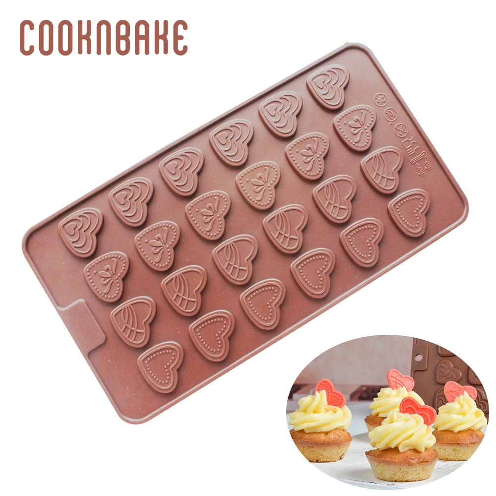 DIY Heart Silicone Mould Fondant Kitchen Cake Molds for Chocolate Baking Tools