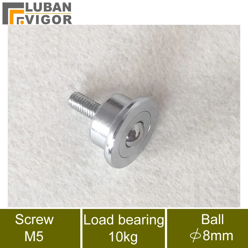 Магазин при фабрике SP8-FL шариковые ролики/колеса с винтом, миниатюрный точный доставляемый шар, M5 винт, нагрузка 10 кг, мебельное колесо