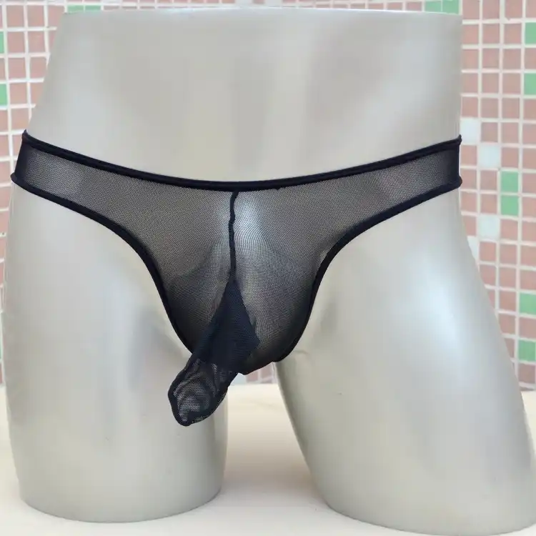 sheer cock thong Sheer cock thong