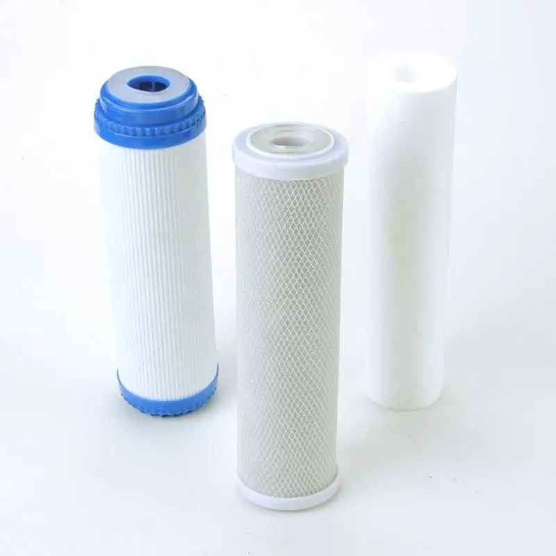

3pcs/lot Water Purifier Filters Replaced Parts 10 inch GAC PP+UDF+CTO Block Water Filter Cartridge Replacement #1217