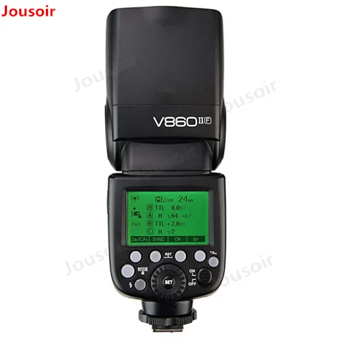 

Godox Ving V860II V860II-F GN60 2.4G TTL HSS 1/8000 Li-ion Battery Camera Speedlite Flash for Fuji DSLR + Softbox Gift Kit CD50