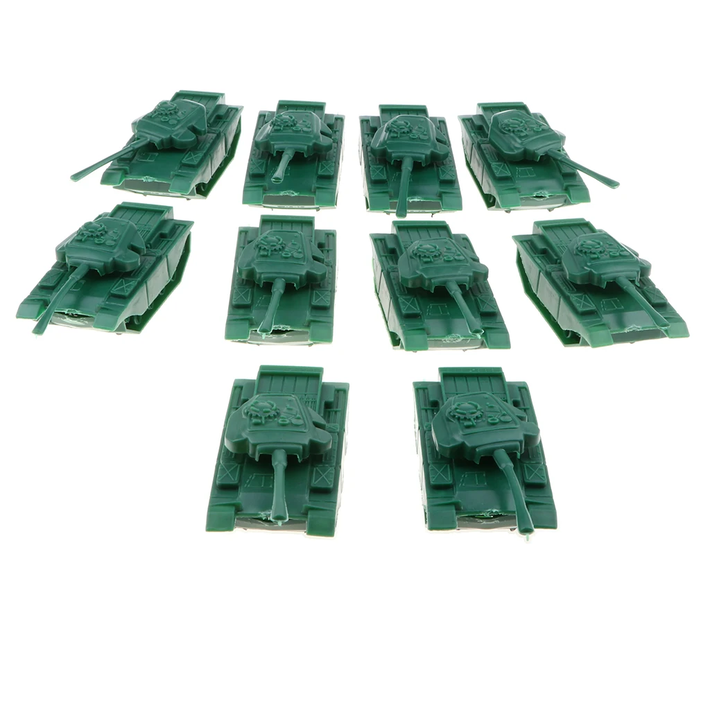 MagiDeal Army Men Zubehör Toy Soldiers Military Jeep Car 10PCS Gelb 