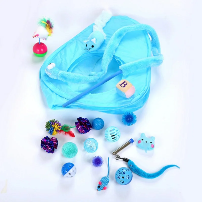 Cat Toys Set Combination Toy Kitten Interactive Play Supplies Bell Feather Mice Shape Ball Cat Toys Kit Cat Toys Set Combination Toy Kitten Interactive Play Supplies Bell Feather Mice Shape Ball Cat Toys Kit
