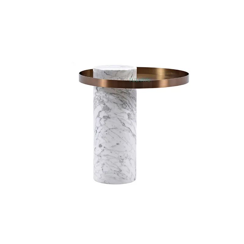 Round coffee table small coffee table Italian style Simple style