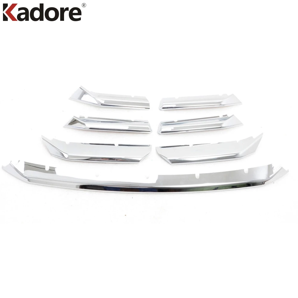 

For Lexus NX200 NX300H 2015 2016 ABS Chrome Racing Grills Strips Front Center Grilles Around Logo Garish Trim 7pcs Car Styling