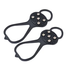 1 пара силиконовых нескользящих цепления для обуви ледяные захваты для снега клещи над ледоступы шпильки кошки FI-19ING