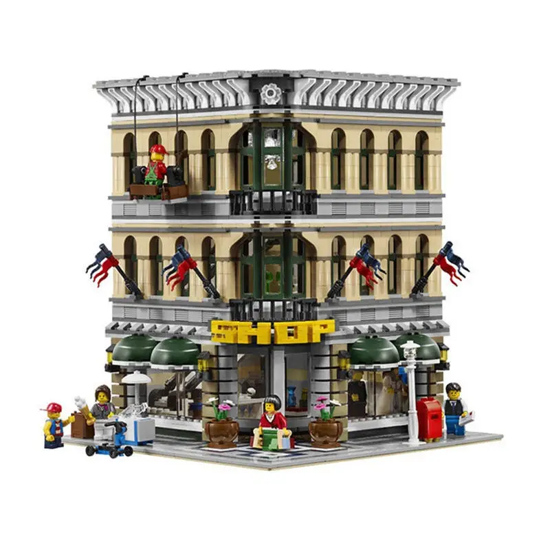 2016 New font b LEPIN b font 15005 2182Pcs City Creator Grand Emporium Model Building Kits