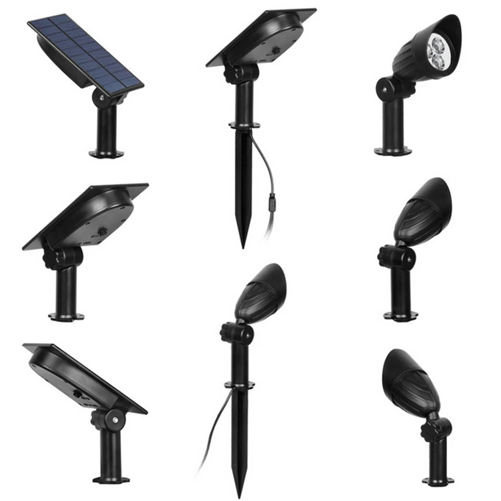 2 в 1 солнечной энергии светодиодный свет фонарей управления Светодиодный Lawn Lights Открытый Водонепроницаемый Двор Уолл Пейзаж светодиодные
