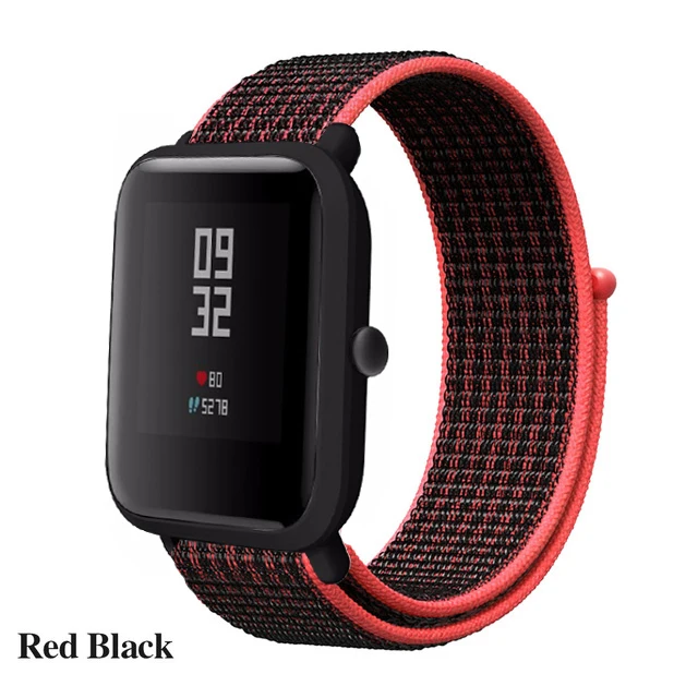 Нейлоновая петля тканый ремешок для Xiaomi Amazfit ремешок Bip часы ремешок для Huami Amazfit Bip/GTS Смарт часы браслет