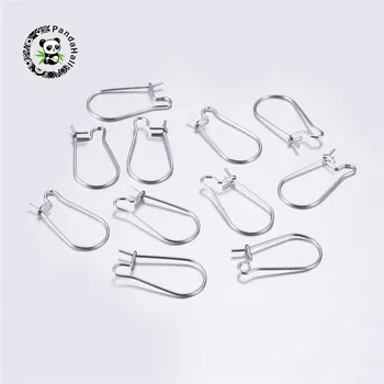 

100pcs 304 Stainless Steel Hoop Earrings for Jewelry Making DIY Earring Findings Golden Stainless Steel Color 20x10.5x2.5mm