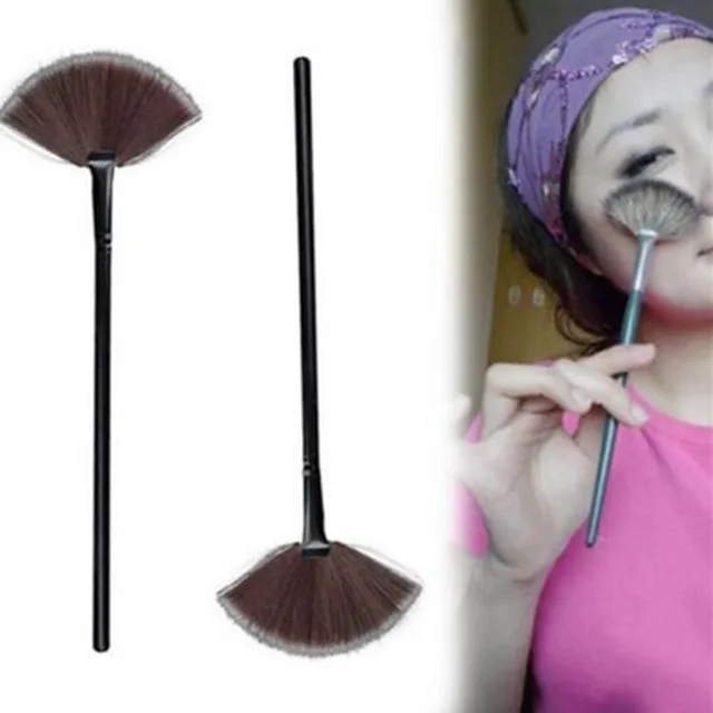Best Offers Women Lady Fan Shape Makeup Brush Blending Highlighter Face Powder Brushes Cosmetic Tools Accessories 1 Pc Best Offers Women Lady Fan Shape Makeup Brush Blending Highlighter Face Powder Brushes Cosmetic Tools Accessories 1 Pc