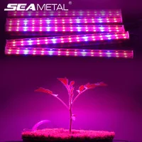 4 шт. светодиодный светильник для выращивания в помещении с полосками T5 100 Вт Фито лампа полный спектр лампы для полки для растений растущий светильник s для цветов суккулент