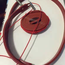 Высококачественный Электрический нагревательный силиконовый трубопровод тепловой сети 26 мм x 8 м 640 Вт 220 В калька пояс Силиконовая Резиновая Труба нагреватель водонепроницаемый