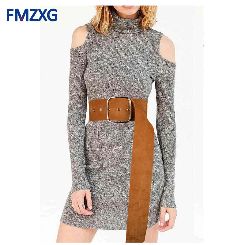 

Womens Suede Smooth Belts Designer Round Casual Ladies Belts for Winter Jeans Sweater Parkas Belts Leather Belt Cinturon Mujer