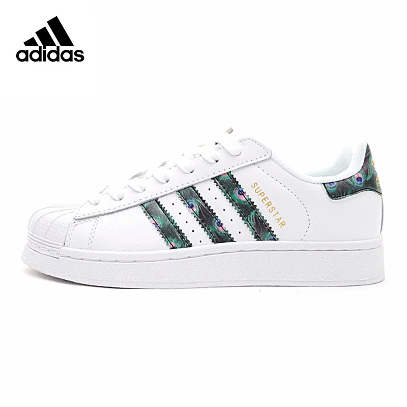 Original New Arrival Official Adidas Clover Superstar Shell Head Gold Label Woman Skateboard Shoes Comfortable Good Quality