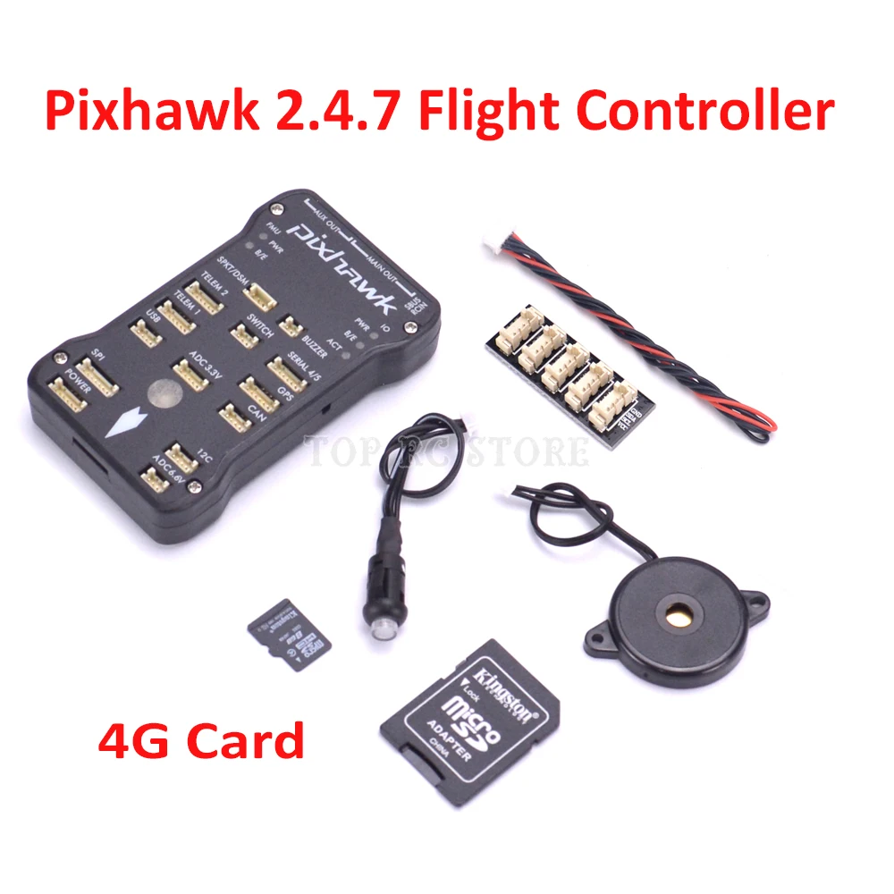 

Pixhawk PX4 Autopilot PIX 2.4.7 32 bit ARM Flight Controller + 4G TF Card & I2C for RC F450 S500 Quadcopter Multicopter