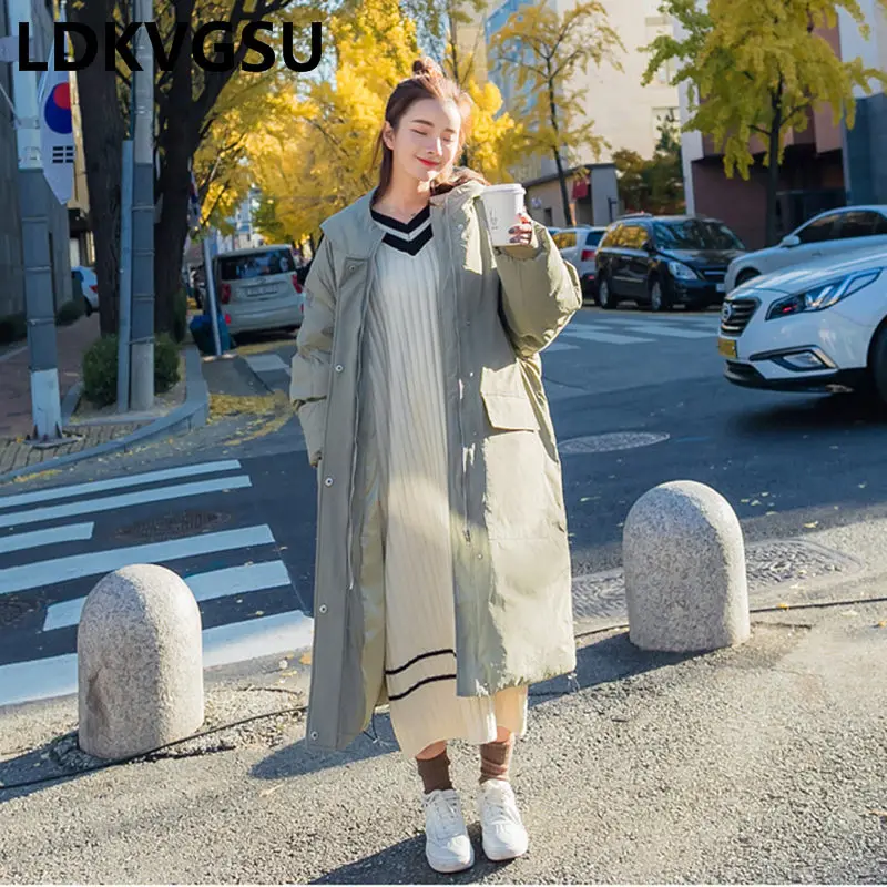 Parkas Lâche Nouvelle Poche Blue Is1243 Taille Grande À Coréen Green Survêtement La peacock Plus Femmes Épais 2018 Manteau Hiver De Longues Chaud Capuchon Veste Gray 7q4wXC