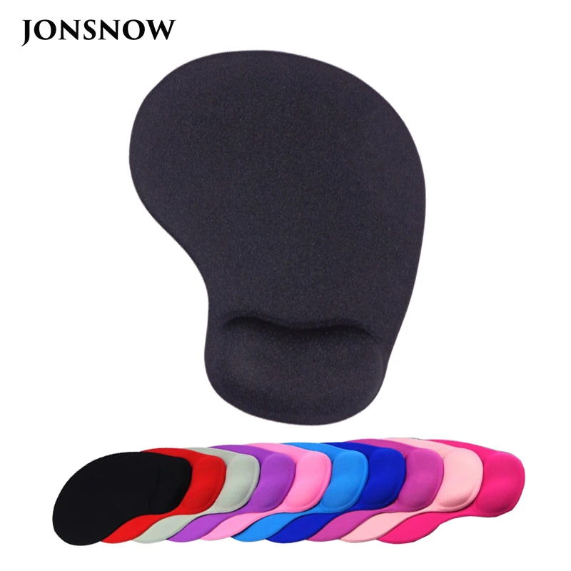 Коврик для мыши JONSNOW Wrister с гелевой подставкой запястья игровой офисный черный
