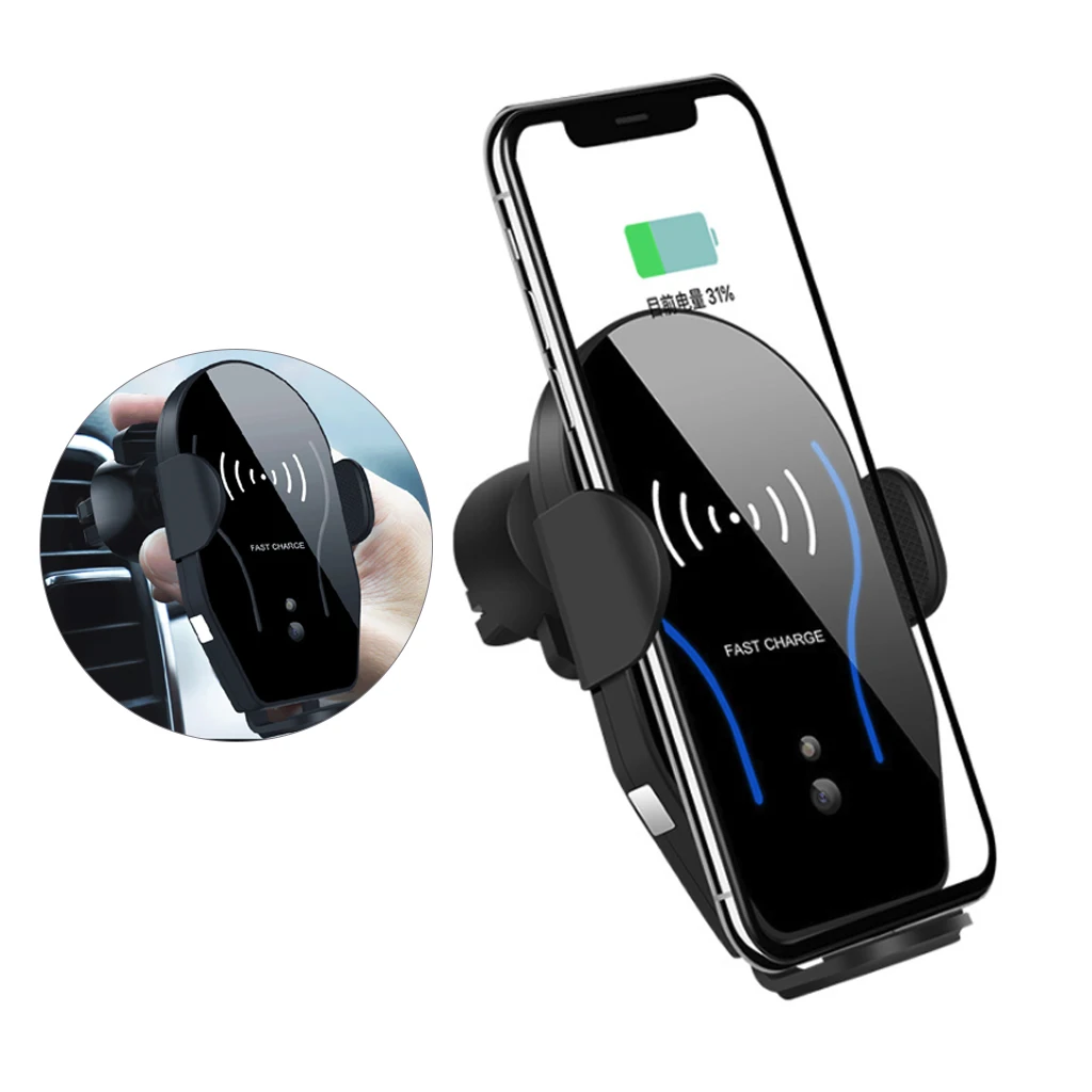 

X8 Wireless Car Charger Car Phone Holder Infrared Intelligent Sensor Bracket 10W Wireless Fast Charger For IPhone Sumsung Huwai