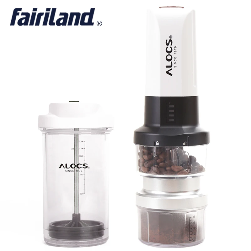 

single cup coffee maker electric burr coffee grinder w/ camping light with french press coffee machine outdoor coffee pot tools