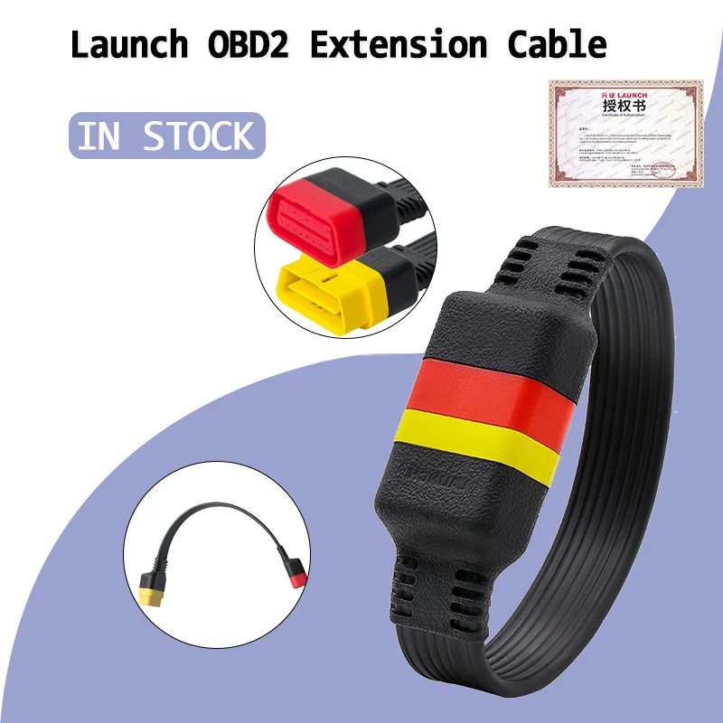 

Launch 16Pin male to Female OBD Extension Cable for X431 V/V+/PRO/PRO 3/Easydiag 3.0/Mdiag/Golo Launch OBD2 Extended Connector