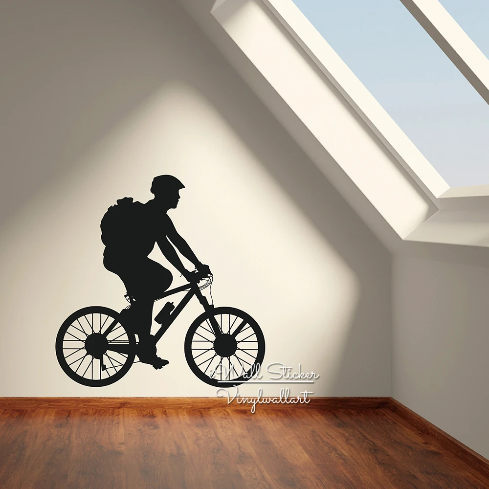 Ridder Wall Sticker Modern Bike Wall Decal DIY Home Decoration Modern