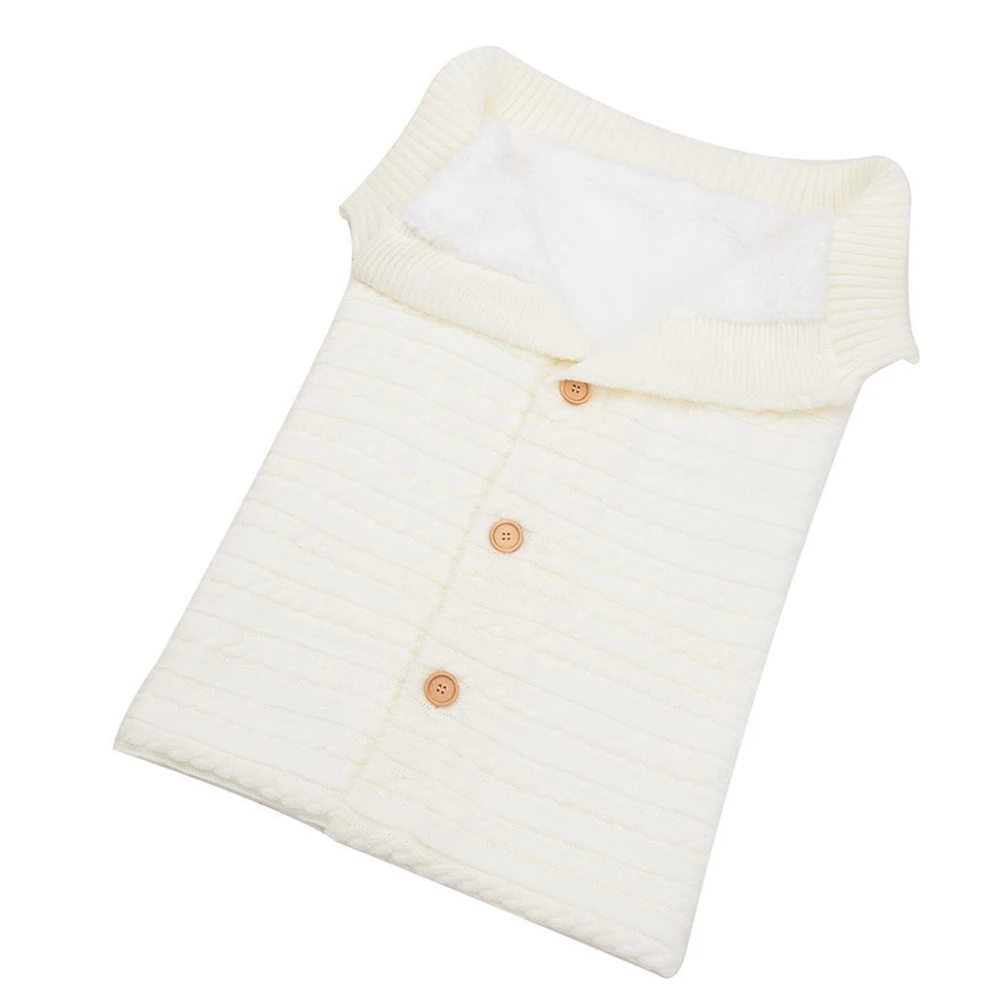 

Warm Baby Swaddle Blanket Sleeping Bag Knitting Newborn Swaddle Wrap Sleep Sack Stroller Accessories